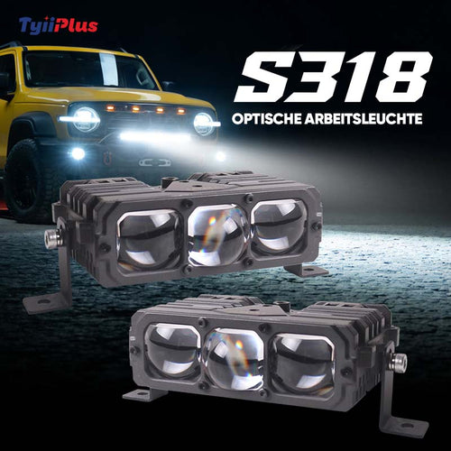 TyiiPlus 75W LED-Fahrscheinwerfer – Superheller Wasserdichter 5500K-Autoscheinwerfer