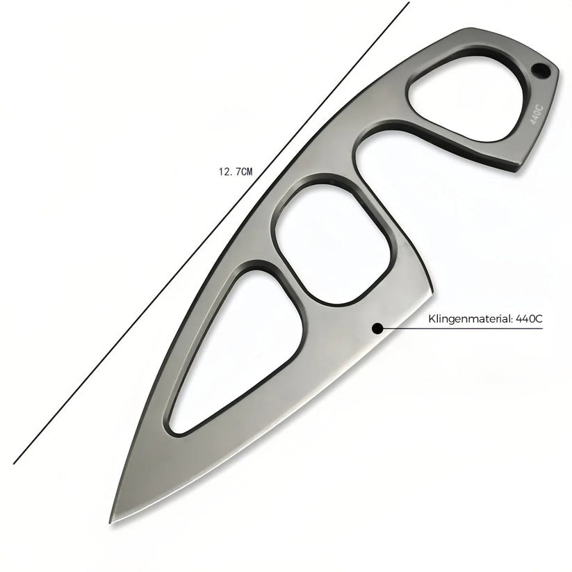 TyiiPlus Taktisches EDC-Messer mit Mehrzweckscheide & Gürtelclip