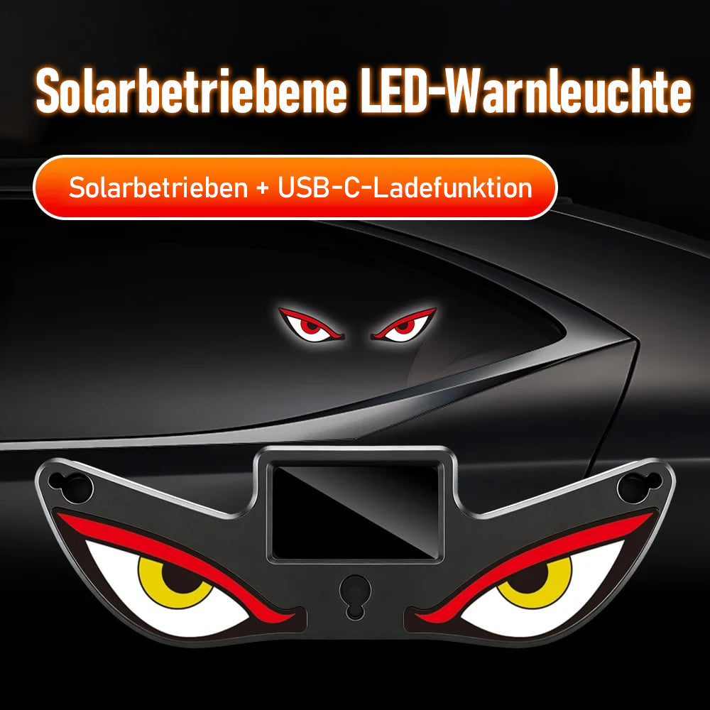 Solarenergie-Dämonenauge-LED-Autofensterleuchte