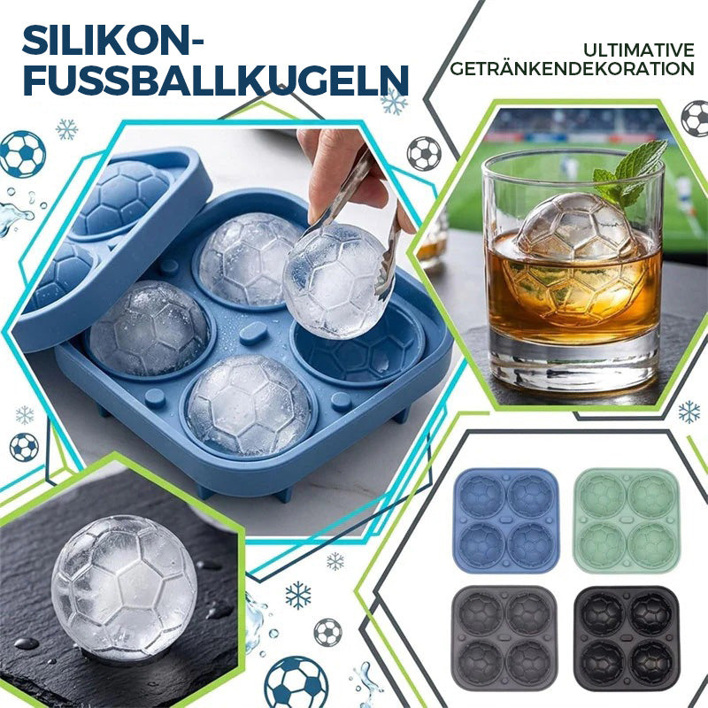 Silikon-Eiswürfelform in Fußballform