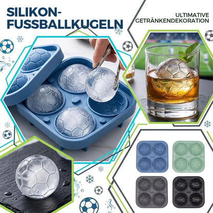 Silikon-Eiswürfelform in Fußballform