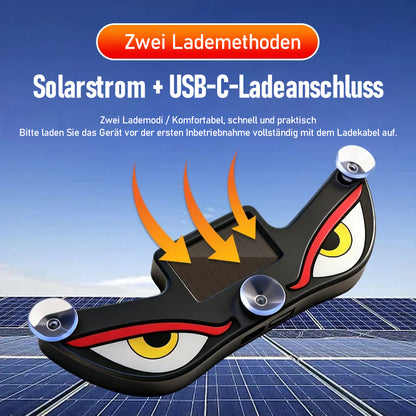 Solarenergie-Dämonenauge-LED-Autofensterleuchte