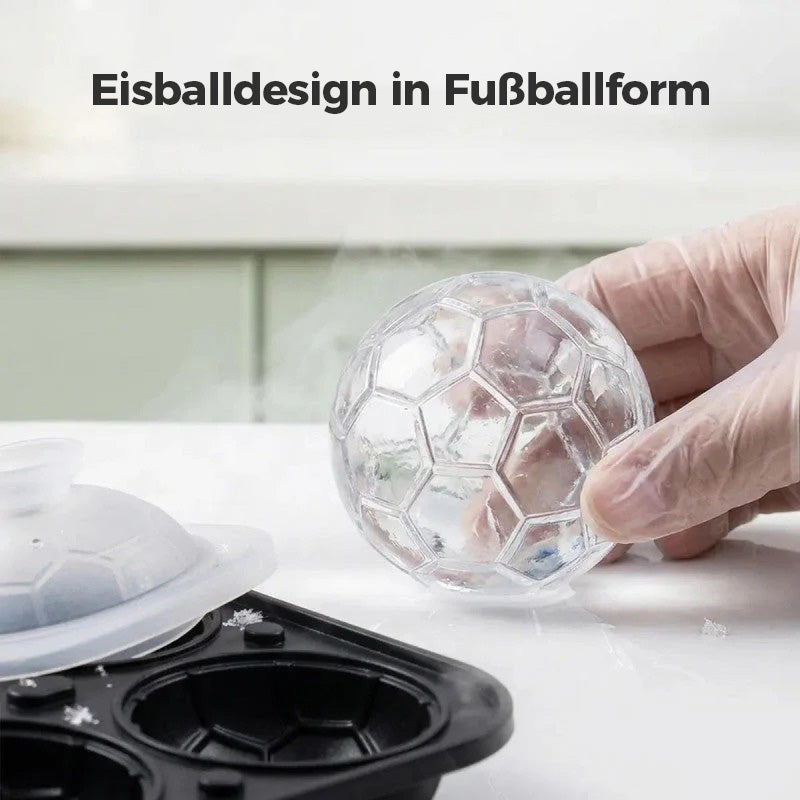 Silikon-Eiswürfelform in Fußballform