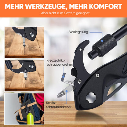 Multifunktions-Karabinerwerkzeug – Kompakter EDC-Schlüsselanhänger mit Messer & Schraubendreher