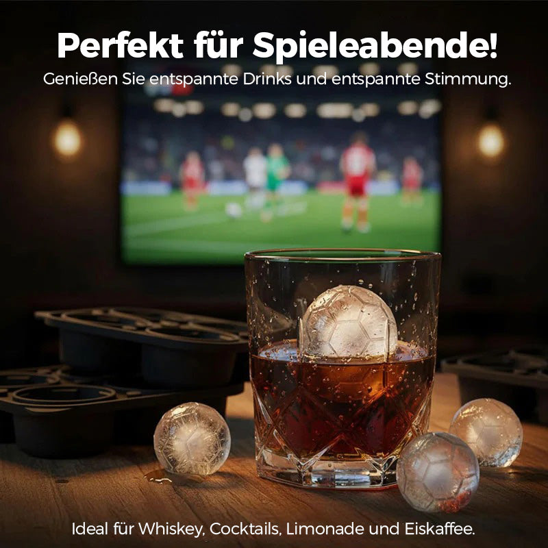 Silikon-Eiswürfelform in Fußballform