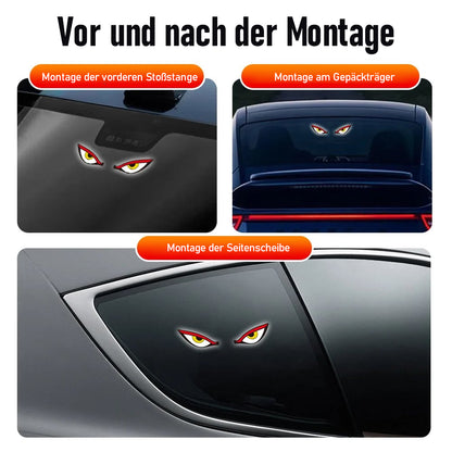 Solarenergie-Dämonenauge-LED-Autofensterleuchte