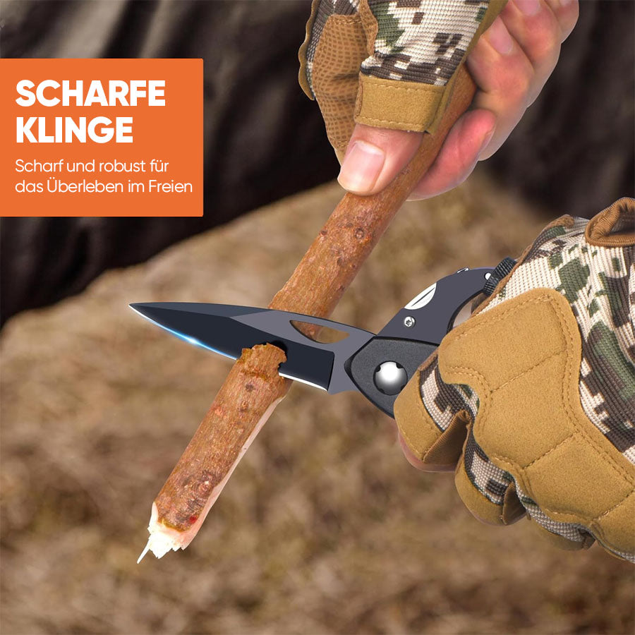 Multifunktions-Karabinerwerkzeug – Kompakter EDC-Schlüsselanhänger mit Messer & Schraubendreher