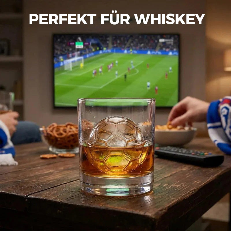 Silikon-Eiswürfelform in Fußballform