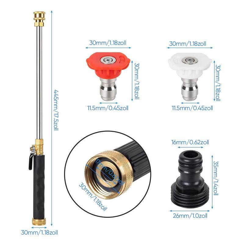 Hochdruckreiniger mit Strahldüse für Gartenschlauch