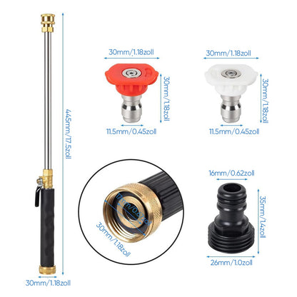 Hochdruckreiniger mit Strahldüse für Gartenschlauch