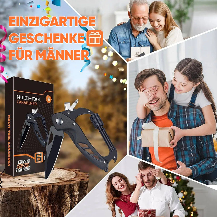 Multifunktions-Karabinerwerkzeug – Kompakter EDC-Schlüsselanhänger mit Messer & Schraubendreher