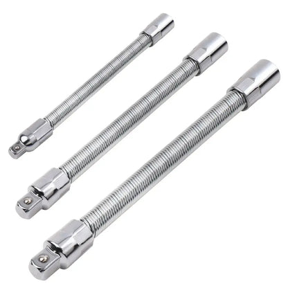 TYIIPLUS™ Flexibles Steckschlüssel-Verlängerungsset – Biegsame Ratschenschlüsselverlängerungen für enge Stellen, Kfz-Reparaturset aus CR-V-Stahl