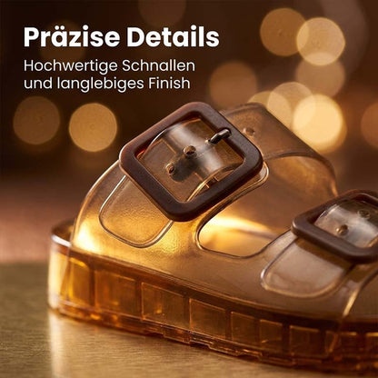 Rutschfeste, dicksohlige, stylische Sandalen