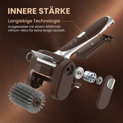 LED-Illuminated Electric Grill Brush