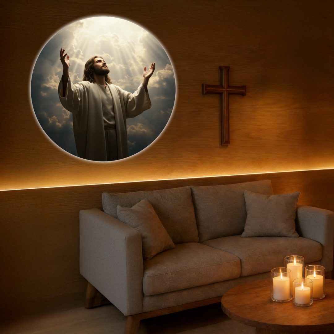 Göttliches Licht – Tragbare Jesus-Projektionslampe mit 6 heiligen Szenen