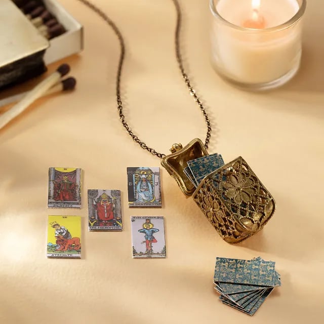 🔥 Winzige Tarotkarten-Halskette