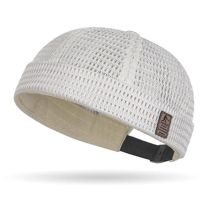 Atmungsaktive Randlose Dockermütze für Herren – Leichte Mesh-Schädelkappe für sommerliche Outdoor-Aktivitäten