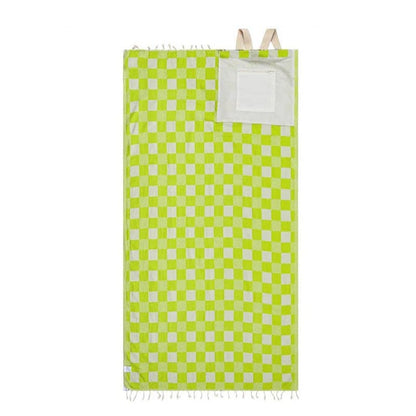 2-in-1 wandelbares Strandtuch mit Tasche