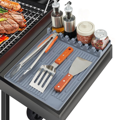 TYIIPLUS™ Silikon-Grillmatte für die Grill-Ablage – Hitzebeständiger BBQ-Werkzeug-Organizer