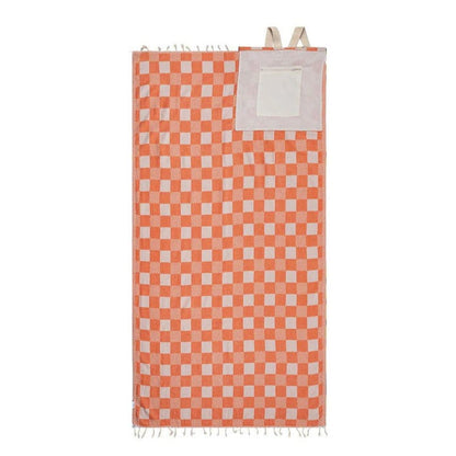 2-in-1 wandelbares Strandtuch mit Tasche