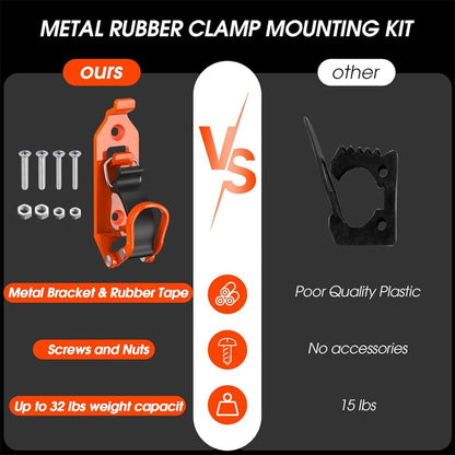 Halterung aus Zinklegierung mit Gummiband