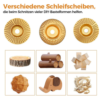 Hochleistungs-Holzschnitzscheiben-Set (3-teilig)