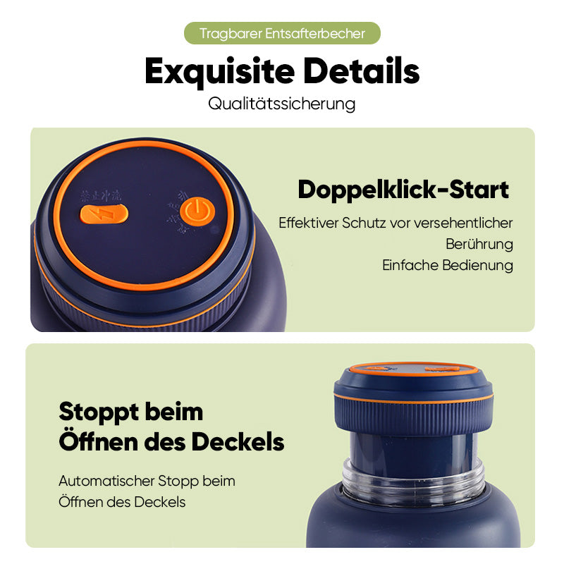 Tragbarer Kabelloser Elektrischer Entsafter-Mixerbecher
