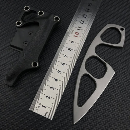 TyiiPlus Taktisches EDC-Messer mit Mehrzweckscheide & Gürtelclip