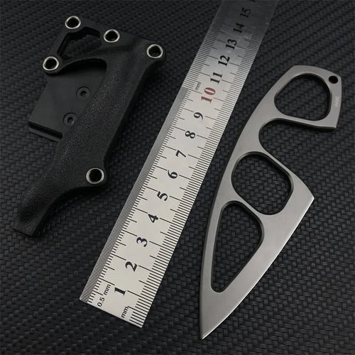 TyiiPlus Taktisches EDC-Messer mit Mehrzweckscheide & Gürtelclip