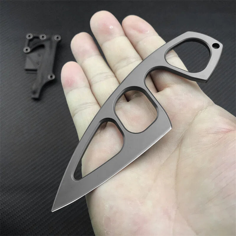 TyiiPlus Taktisches EDC-Messer mit Mehrzweckscheide & Gürtelclip