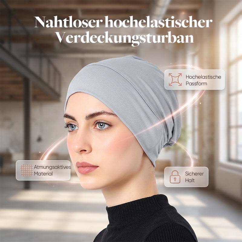 Weiche Stretch-Turbanmütze für Damen