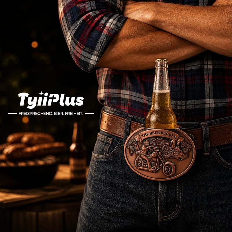 🍺 Freihändiger Biergürtelschnallenhalter