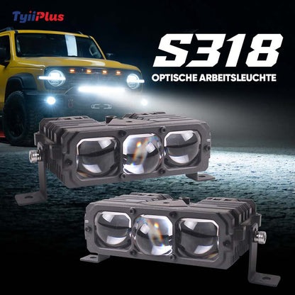 TyiiPlus 75W LED-Fahrscheinwerfer – Superheller Wasserdichter 5500K-Autoscheinwerfer