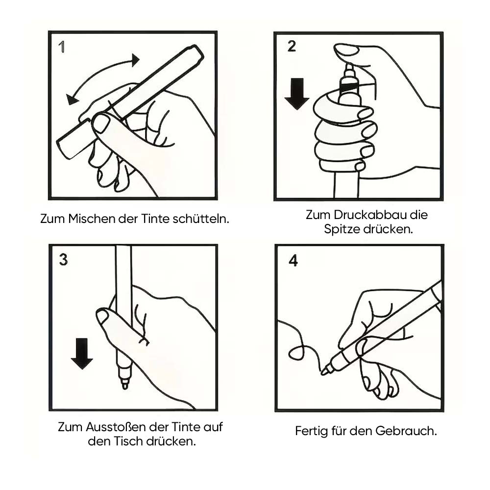 Grabstein-Marker-Stift zur Wiederherstellung verblasster Grabinschriften