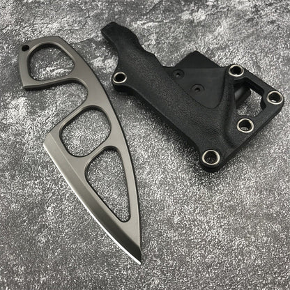 TyiiPlus Taktisches EDC-Messer mit Mehrzweckscheide & Gürtelclip