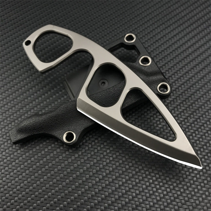 TyiiPlus Taktisches EDC-Messer mit Mehrzweckscheide & Gürtelclip