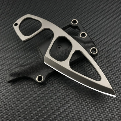 TyiiPlus Taktisches EDC-Messer mit Mehrzweckscheide & Gürtelclip