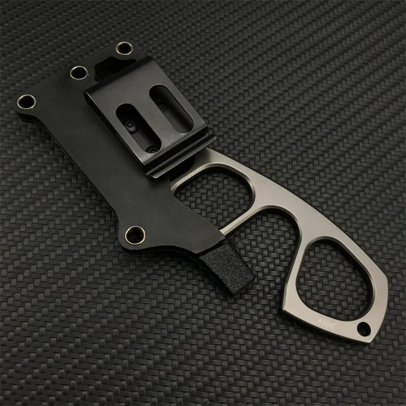 TyiiPlus Taktisches EDC-Messer mit Mehrzweckscheide & Gürtelclip