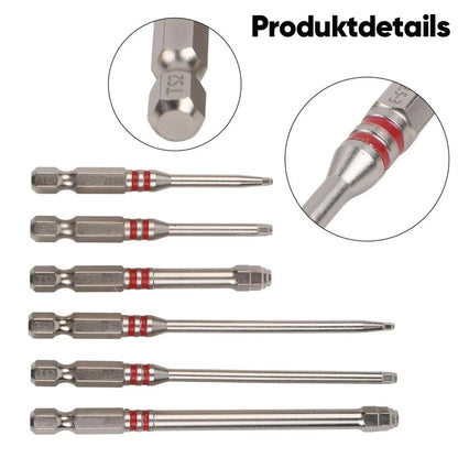 6-teiliges Sechskantschraubendreher-Bit-Set