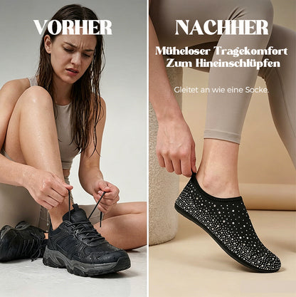 🌊👣Damen-Barfuß-Reisehausschuhe/Wasserschuhe für Innen- und Außenbereich