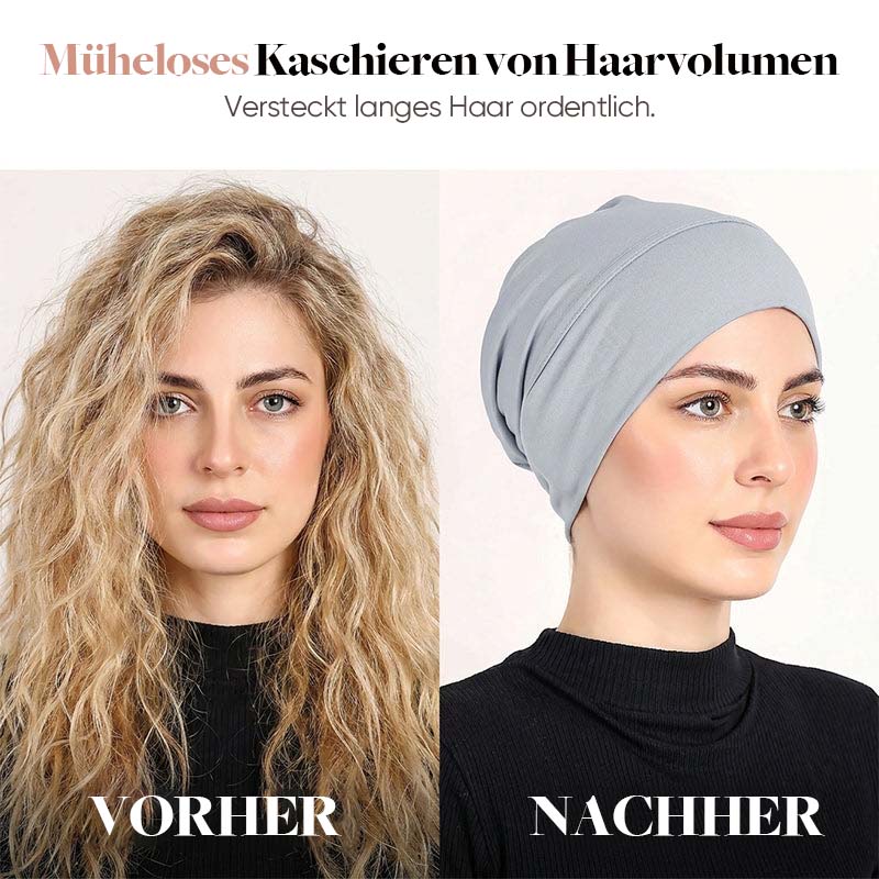 Weiche Stretch-Turbanmütze für Damen