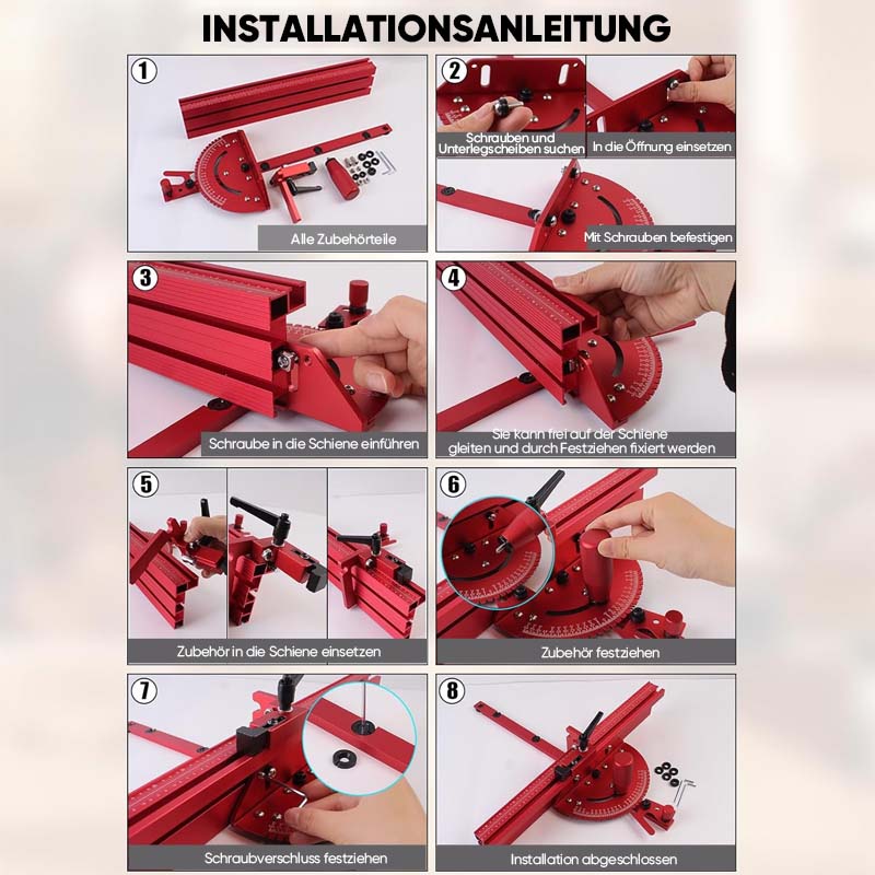 Präzisions-Gehrungslehre für Tischkreissäge