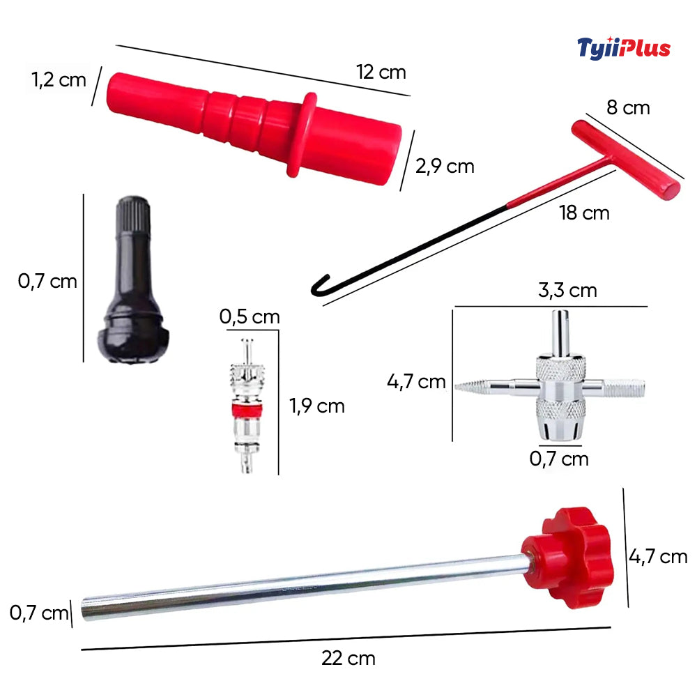 TYIIPLUS™ 14-teiliges Schnellwechsel-Reifenventil-Werkzeugset