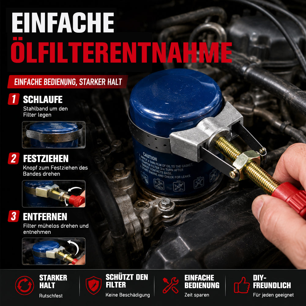 Neuer verstellbarer Ölfilter-Entfernungsschlüssel für Pkw, Ölfilterschlüssel