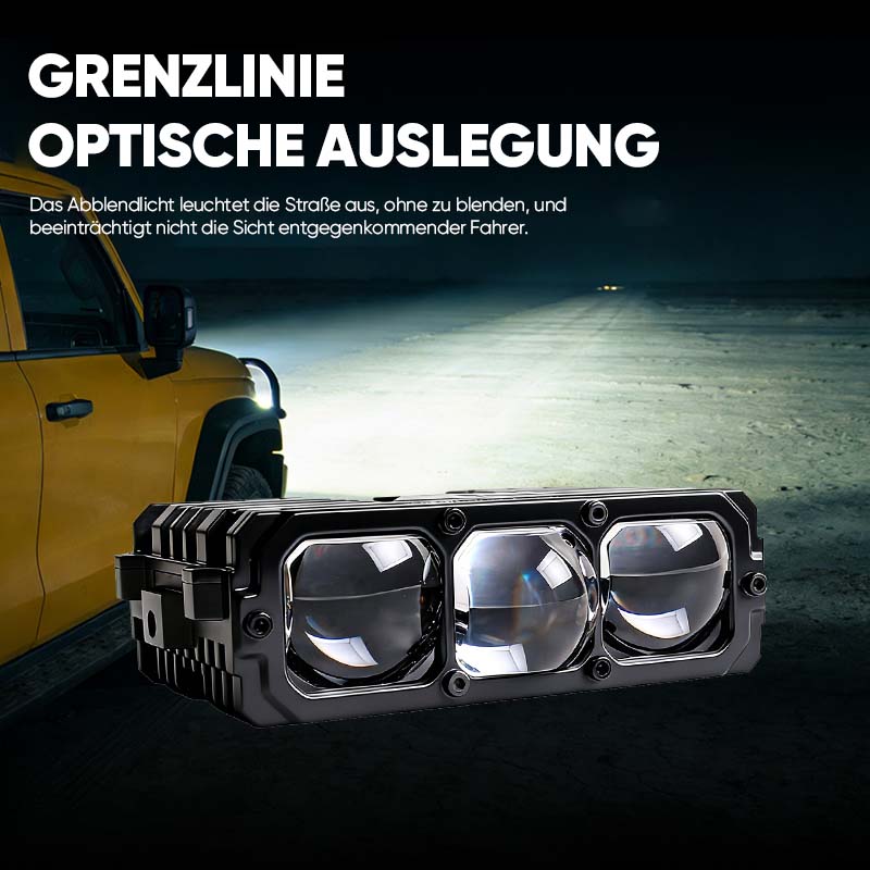 TyiiPlus 75W LED-Fahrscheinwerfer – Superheller Wasserdichter 5500K-Autoscheinwerfer