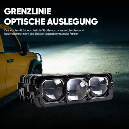 TyiiPlus 75W LED-Fahrscheinwerfer – Superheller Wasserdichter 5500K-Autoscheinwerfer