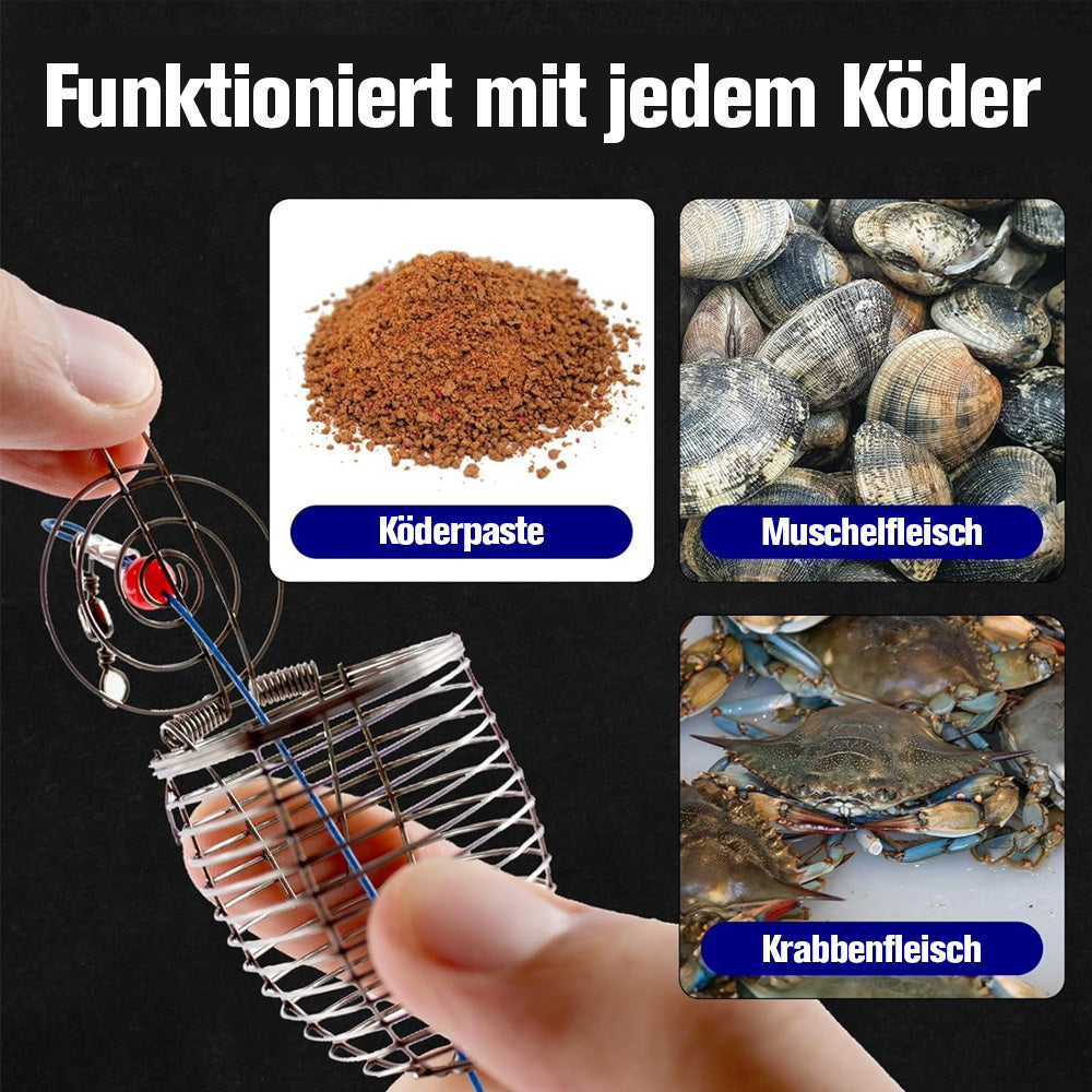 Tyiiplus™ Edelstahl-Angelköderkäfige-Futterspender – Langlebige Befestigung für Fischlockvorrichtungen