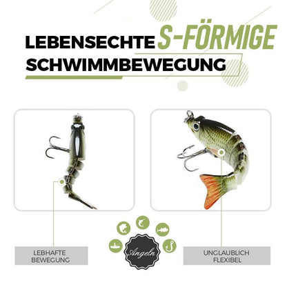 🎣 2" Lebensechte Angelköder – Geeignet für Süß- & Salzwasser