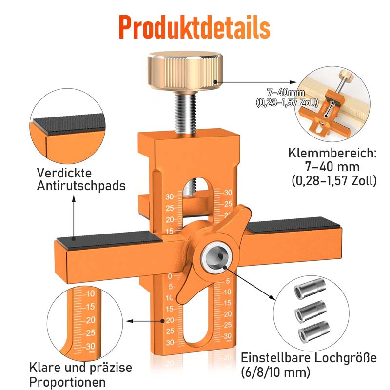 Multifunktionale Montagehilfe für Schranktüren