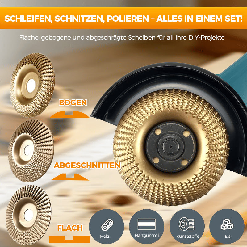 Hochleistungs-Holzschnitzscheiben-Set (3-teilig)